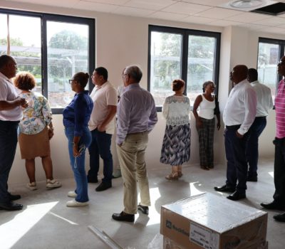 Visite de chantier du futur casino-théâtre de Cayenne
